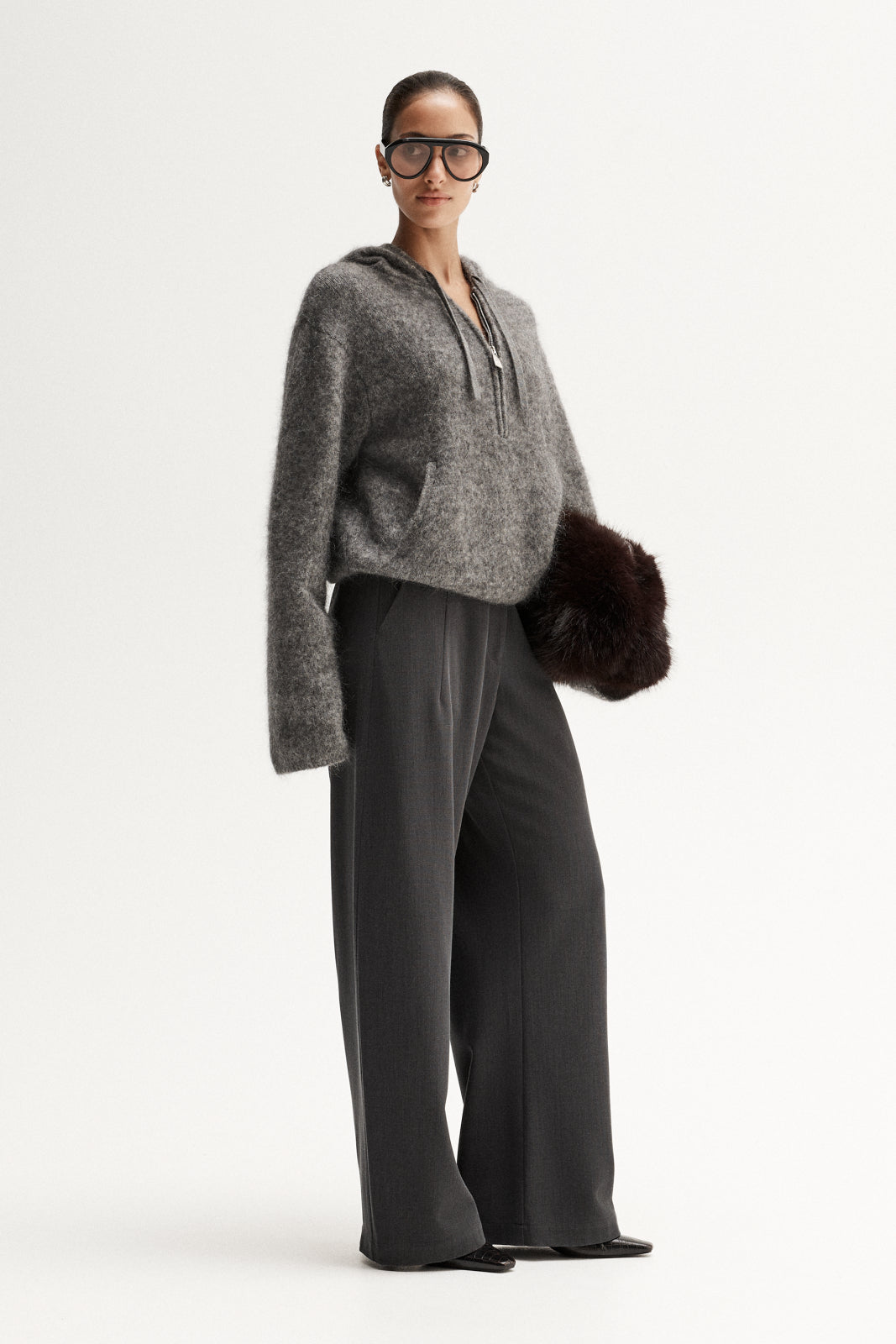 Madden Knit Jumper - Grey Marle