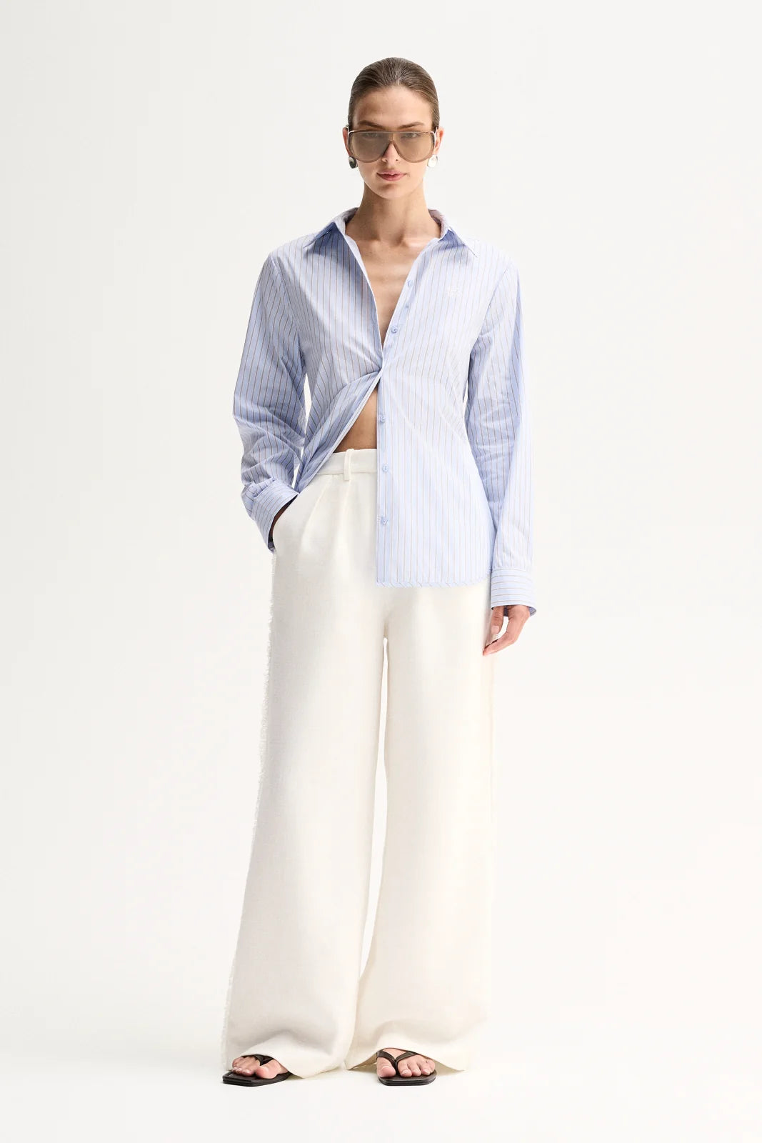 Kallie Stripe Shirt - Blue Stripe