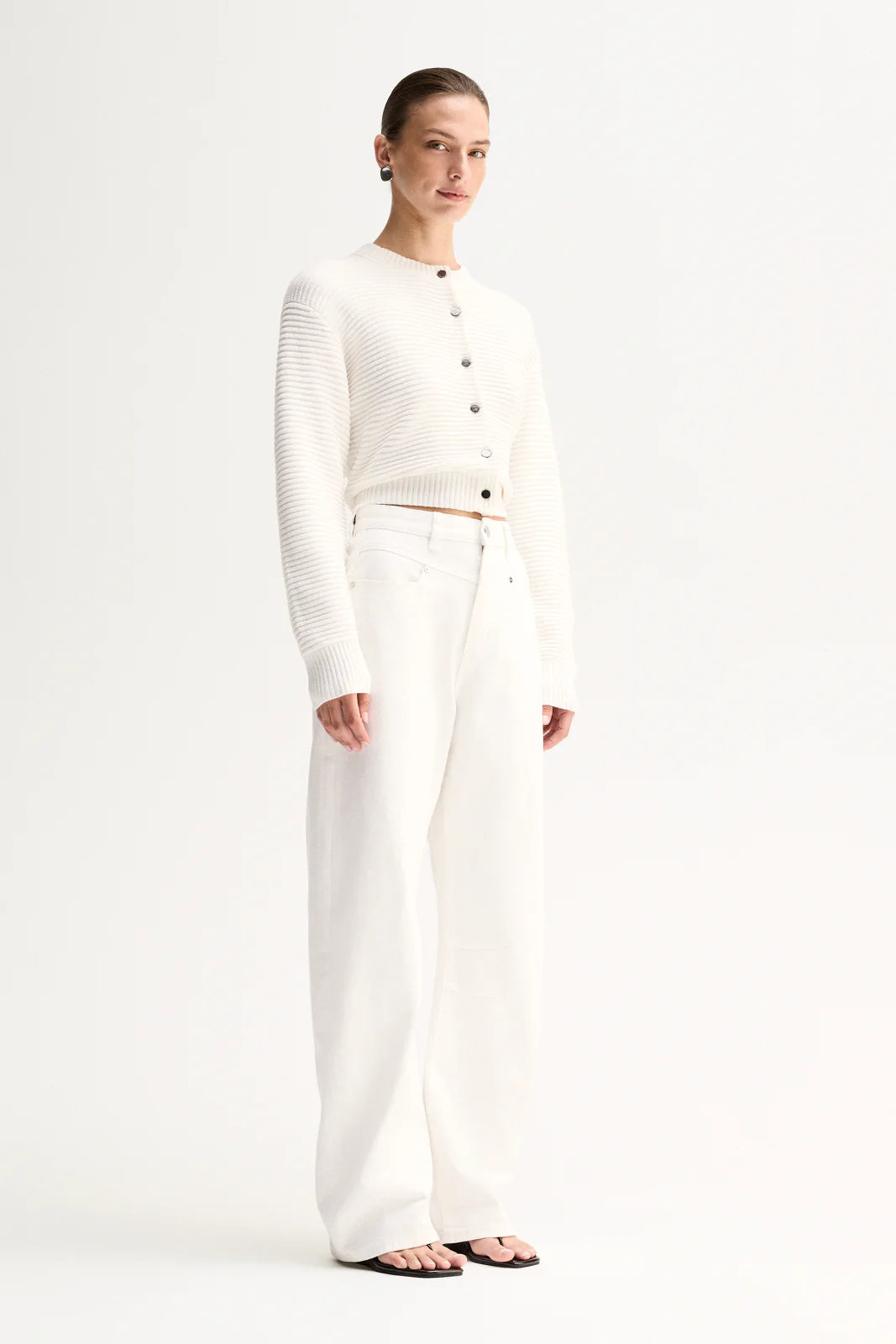Lenna Knit Cardigan - White