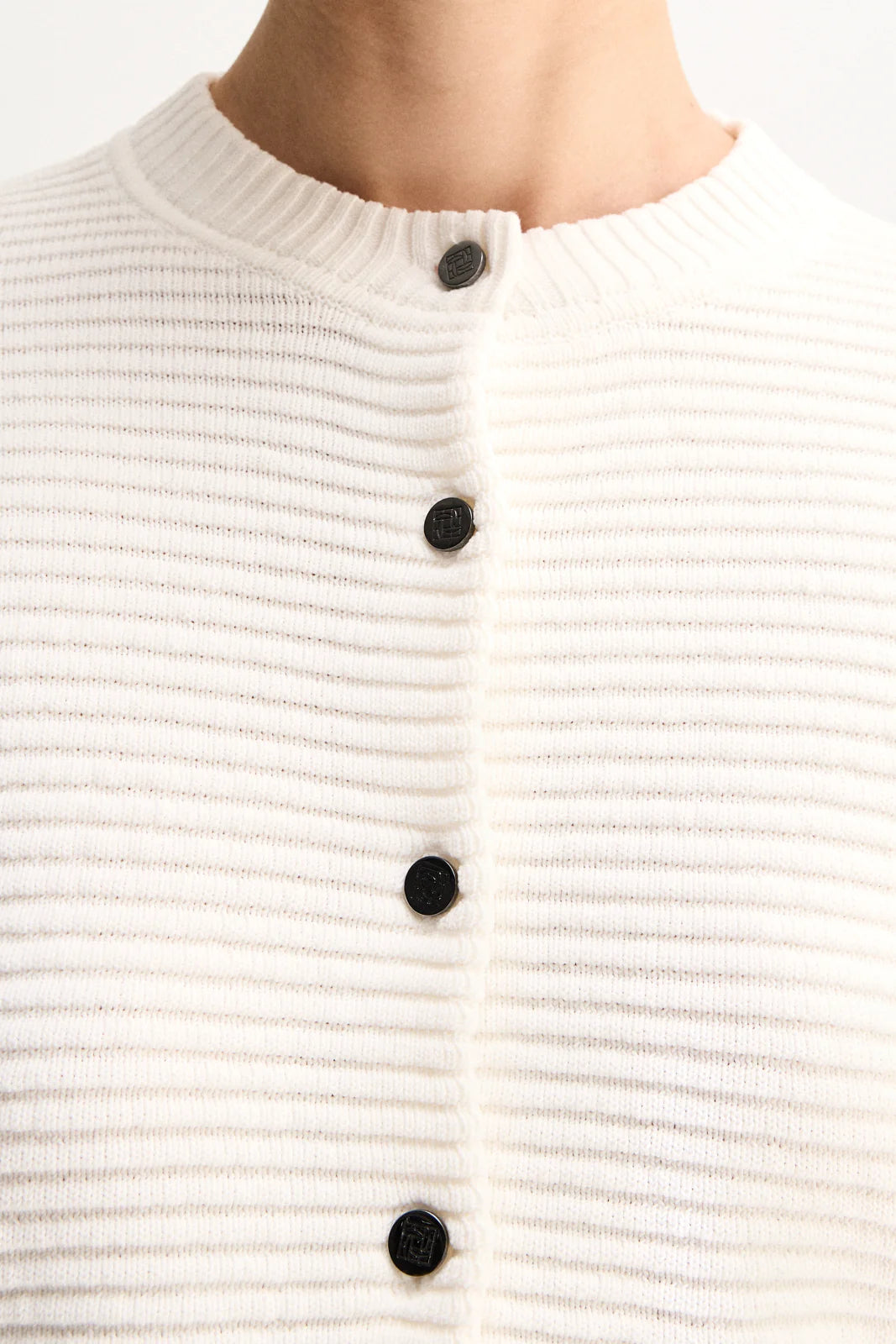 Lenna Knit Cardigan - White