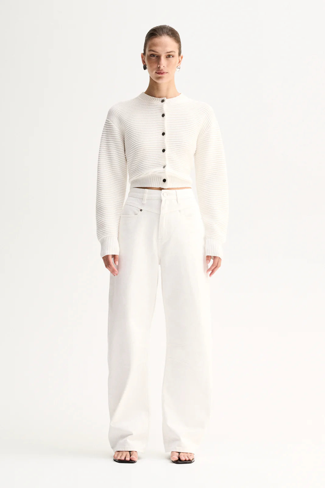 Lenna Knit Cardigan - White