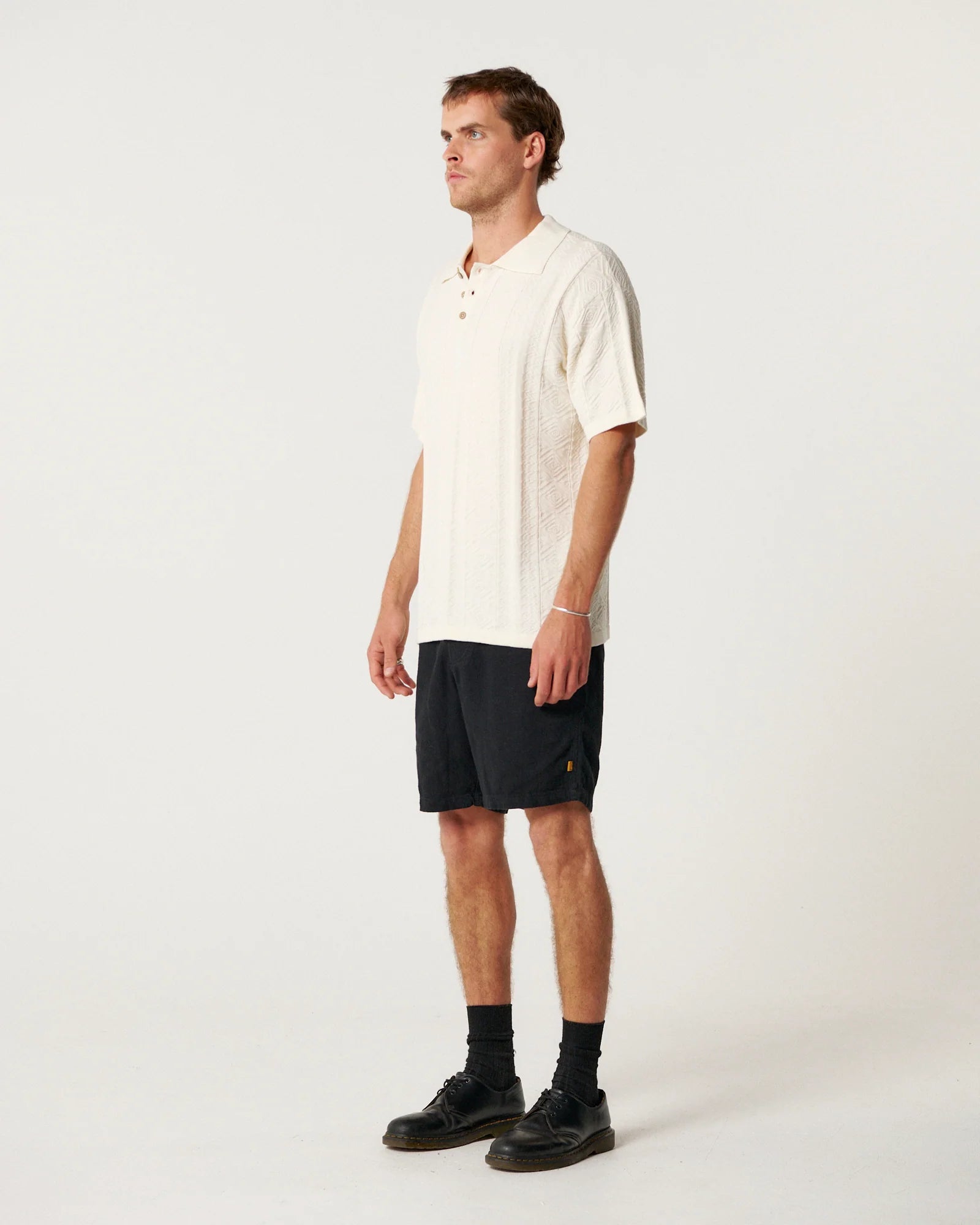 Trader Knit Polo - Ecru