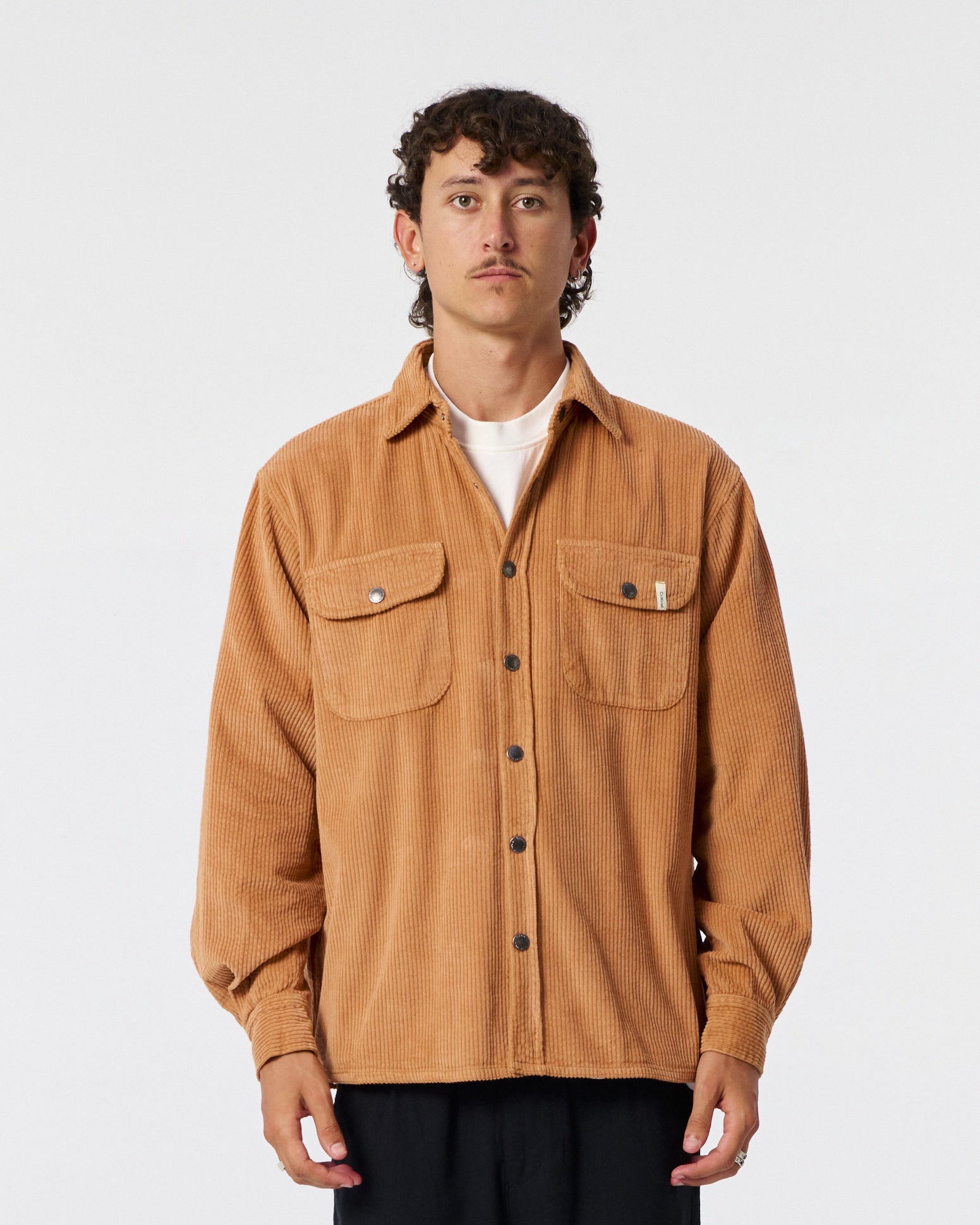 Surface Cord Overshirt - Terracotta