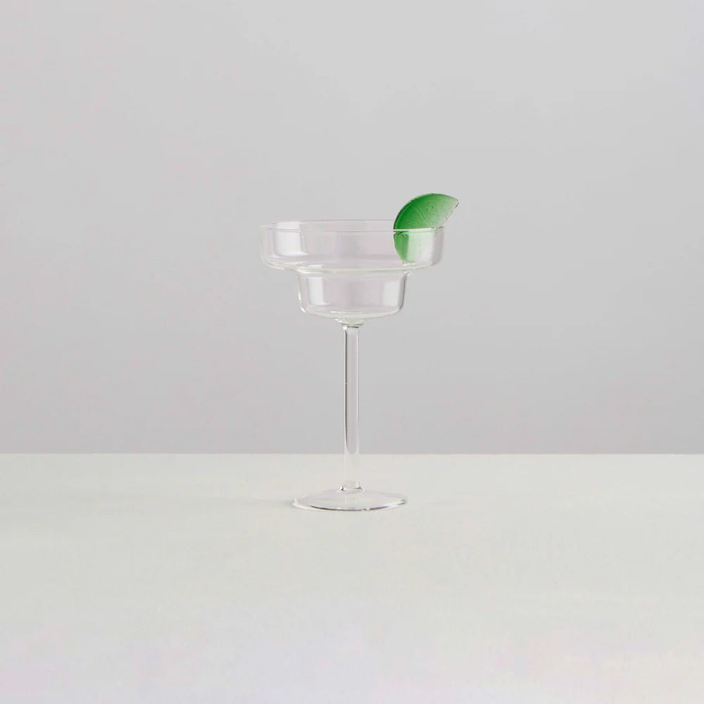 Margarita Glass - Clear / Green