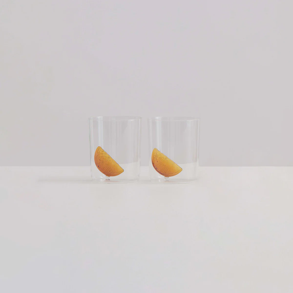 2 Aperitif Gobelets - Clear / Amber