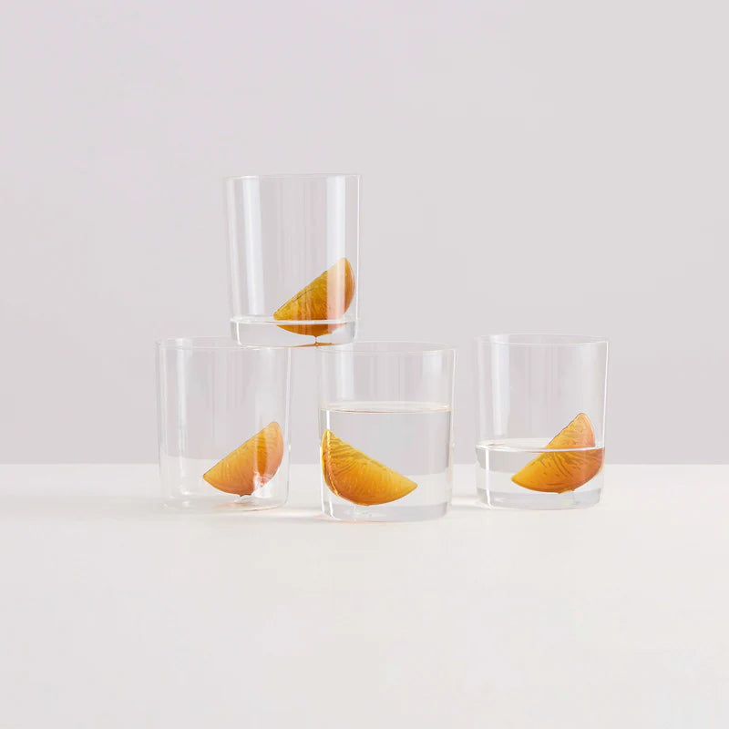 2 Aperitif Gobelets - Clear / Amber