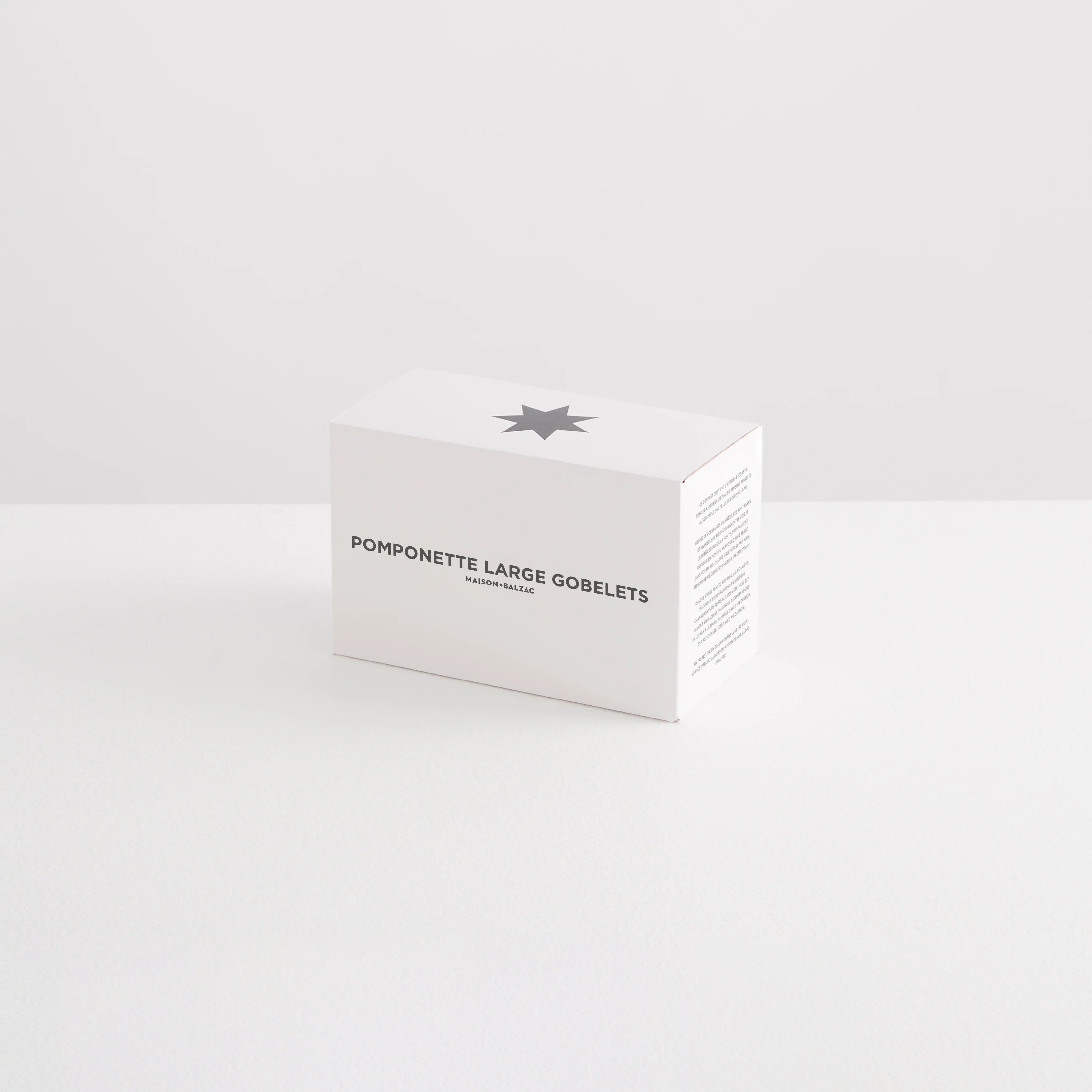 Pomponette Large Gobelets - Clear / Multi