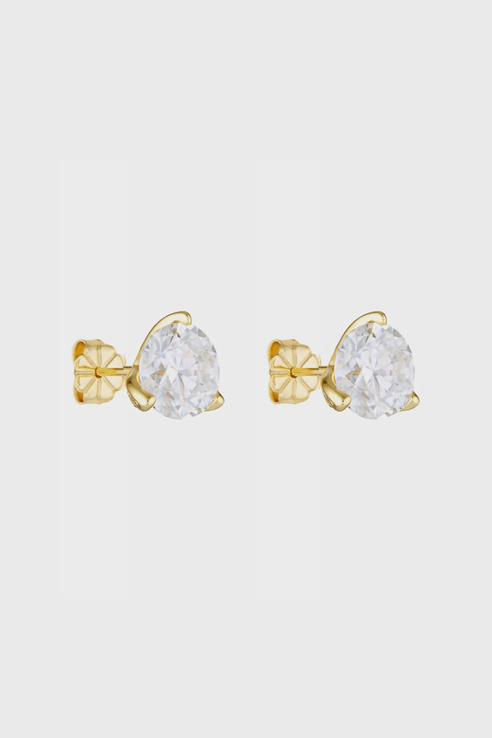 Round Studs 2 Ct - Gold