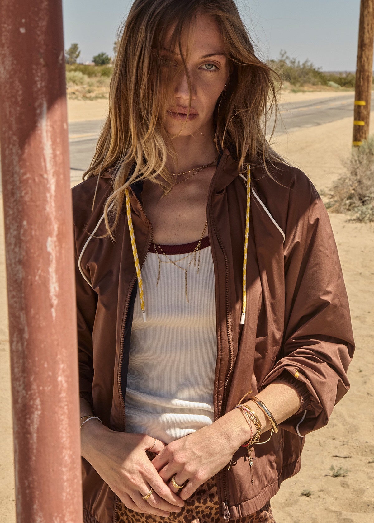 Lila Zip Through Jacket - Chocolate