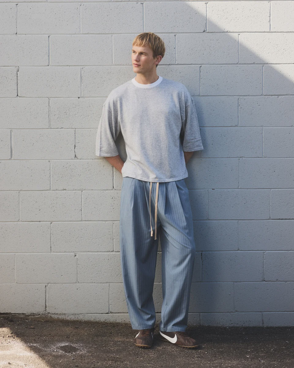 Pinstripe Barrel Pants