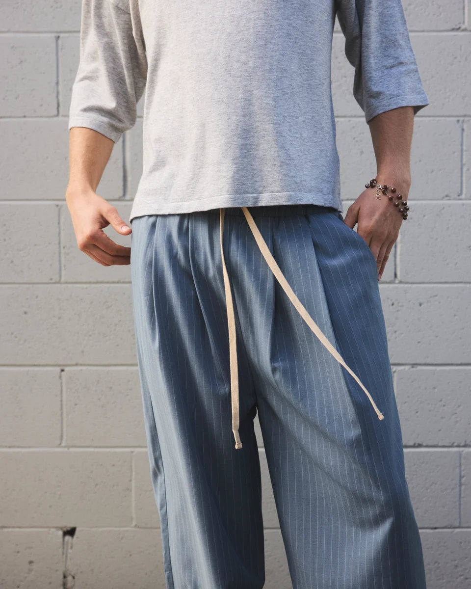 Pinstripe Barrel Pants