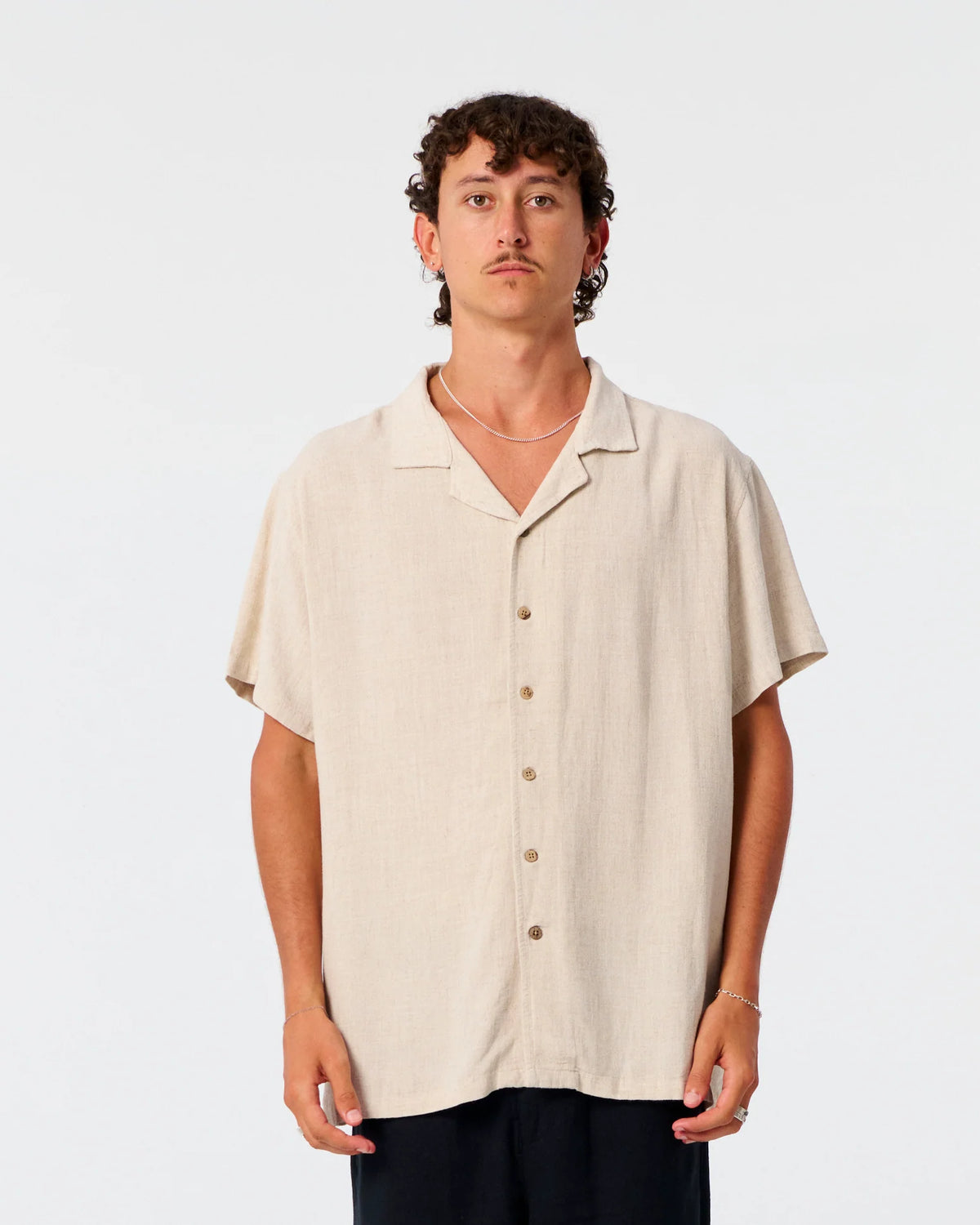 Ernie Linen Resort Shirt - Oat
