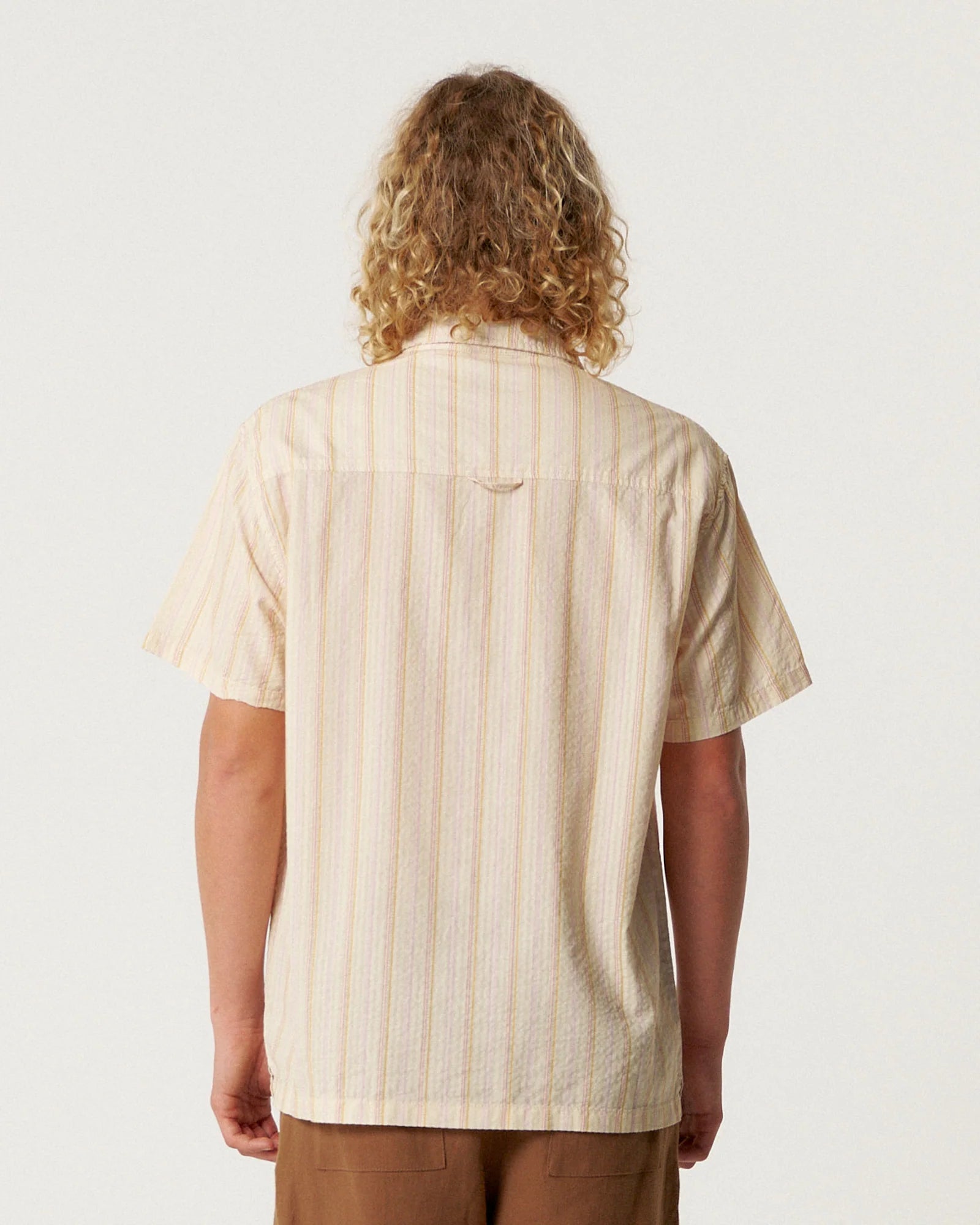 Stranded S/S Shirt - Ecru