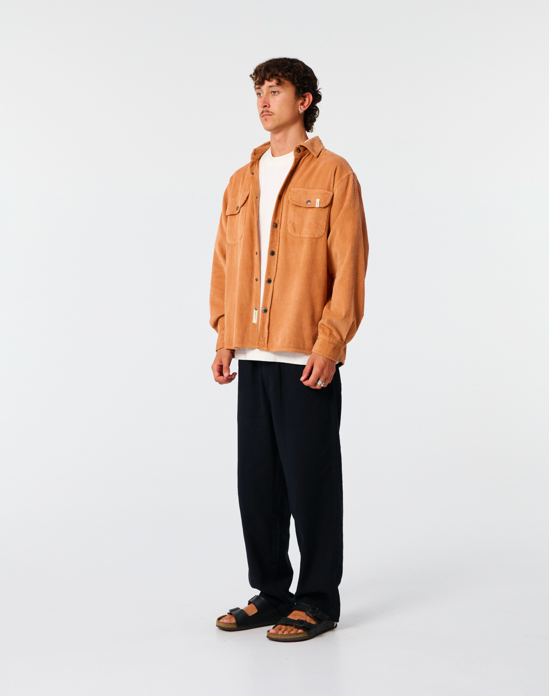 Surface Cord Overshirt - Terracotta