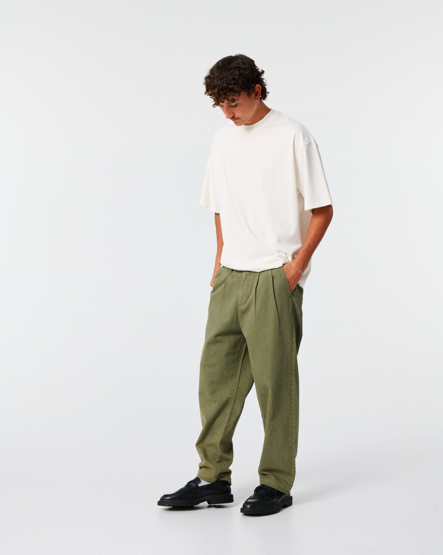 Harro Twill Pant - Dusty Green