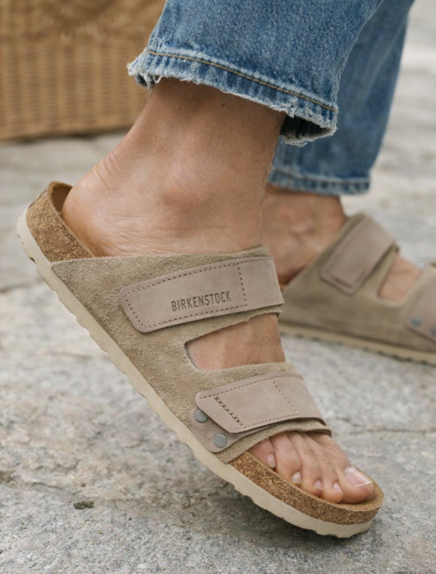Uji Suede Leather - Taupe