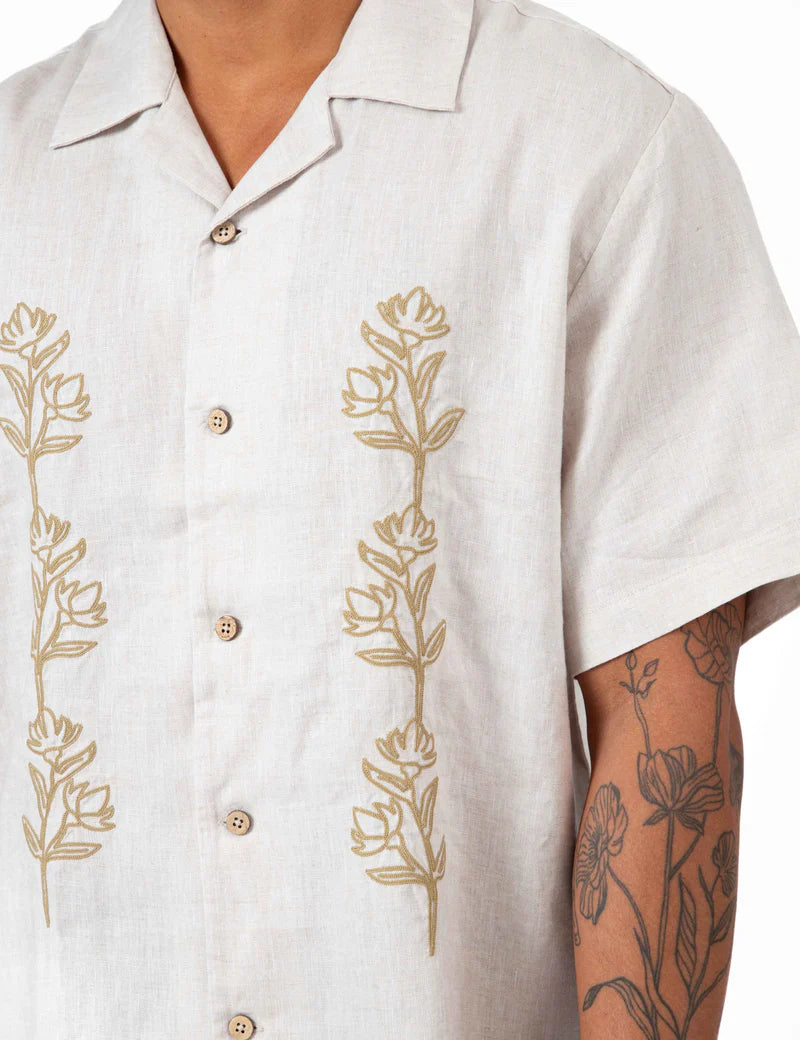 Huck S/S Shirt - Natural