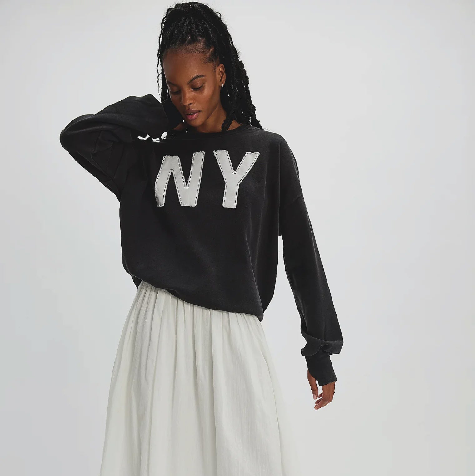 Big in NY Jumper - Black Snow