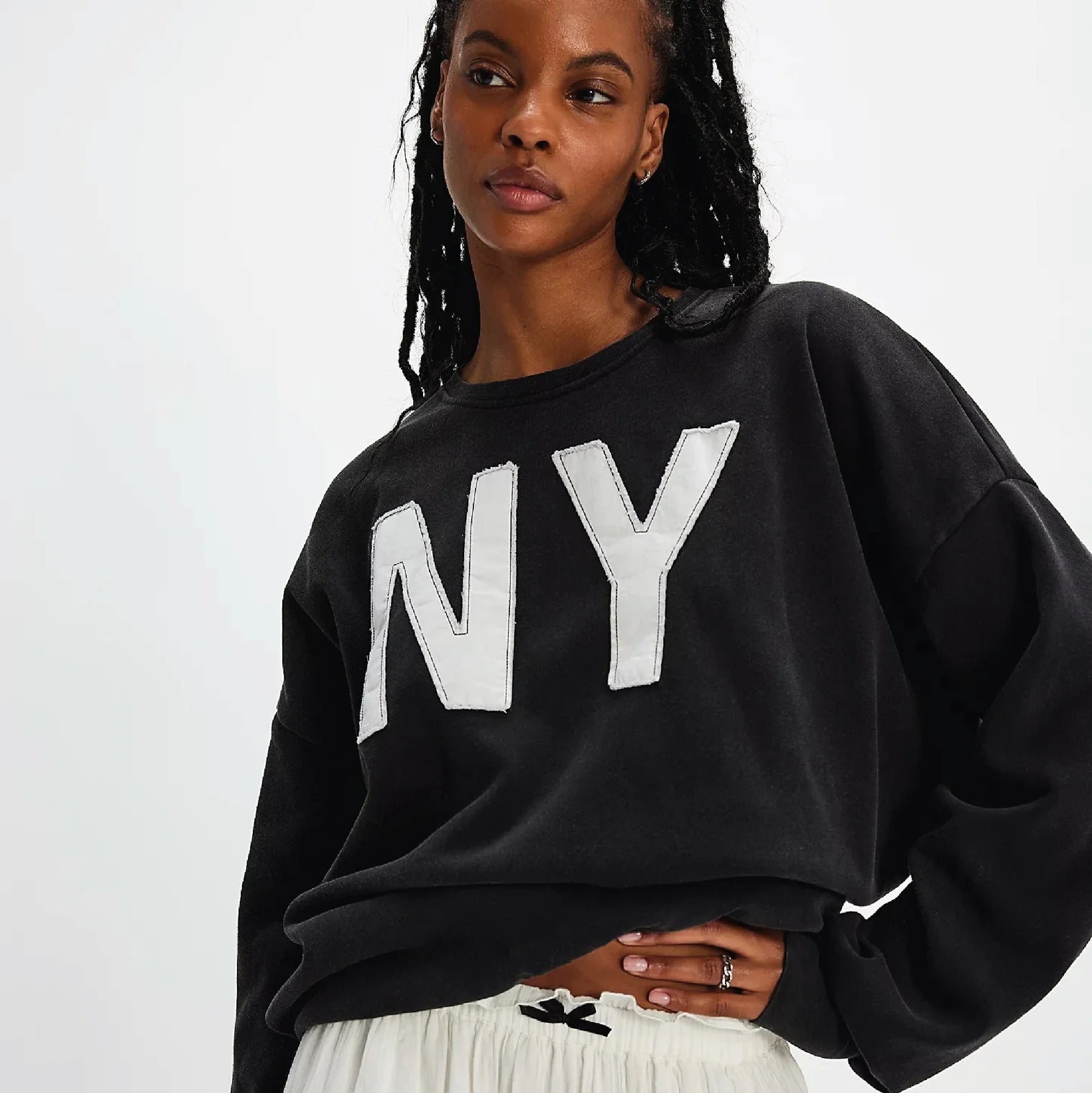 Big in NY Jumper - Black Snow