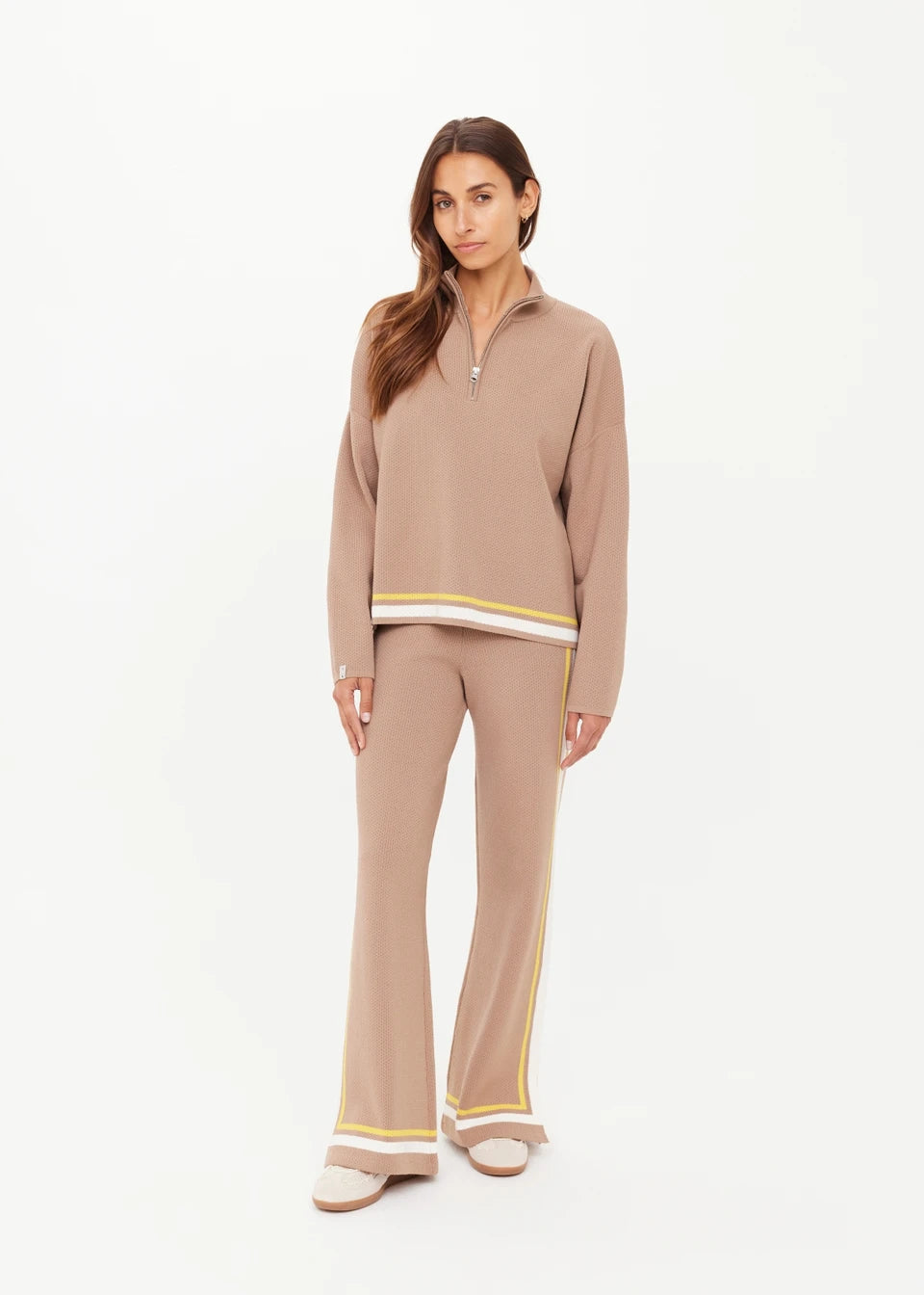 Veneto Carter Knit Top - Mocha
