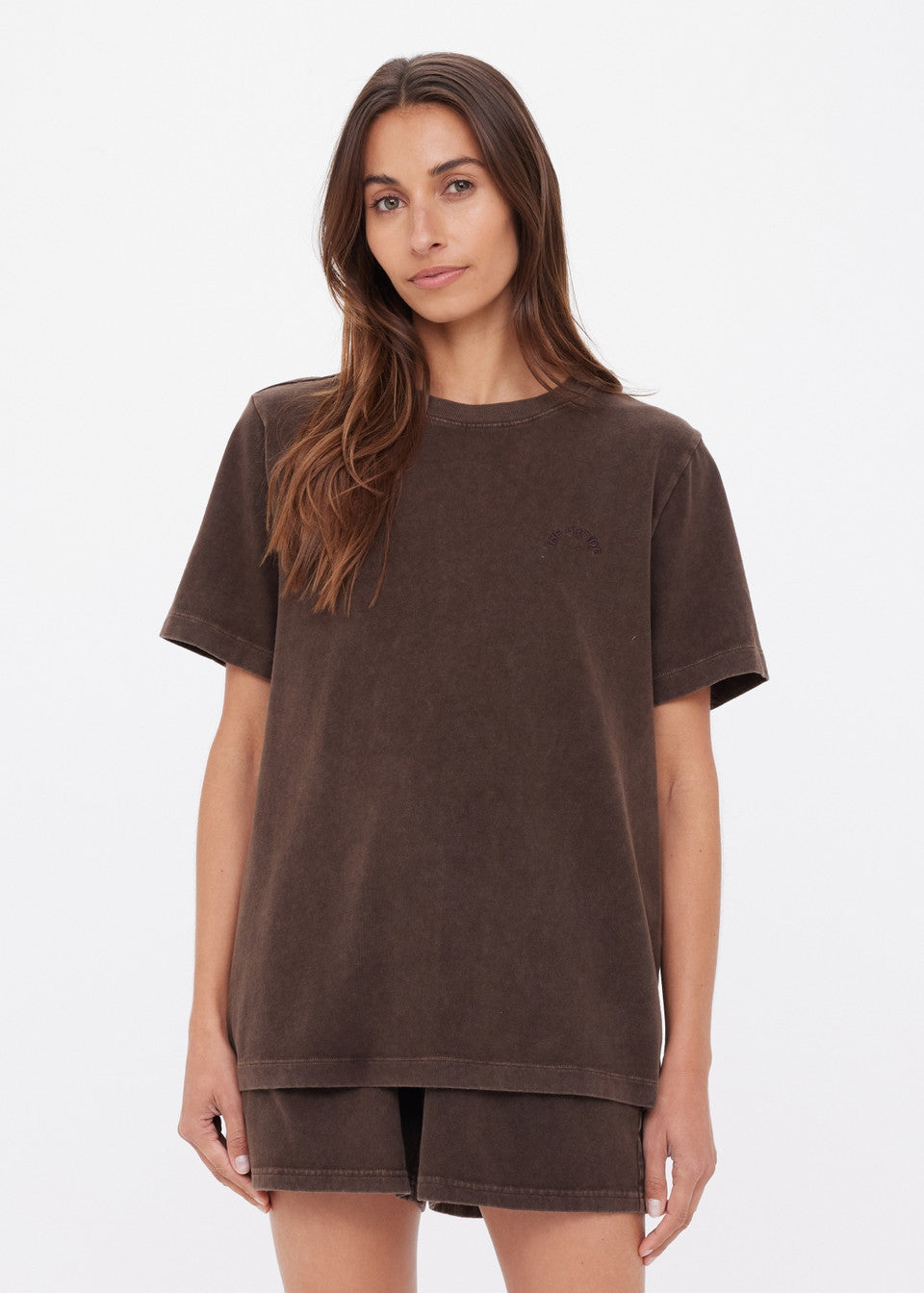Soho Eva Crew Tee - Cocoa