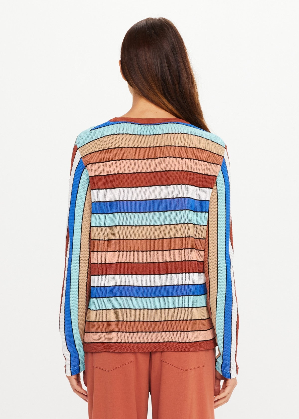 Iza Milla L/S Knit Top - Stripe