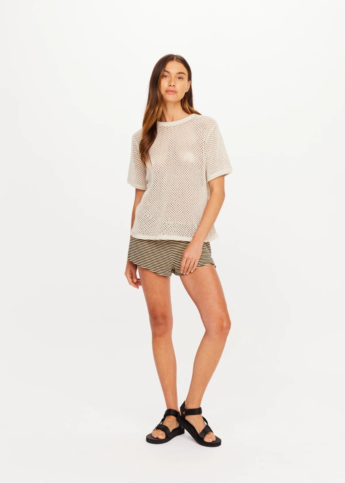 Knit Casey Tee - Cream