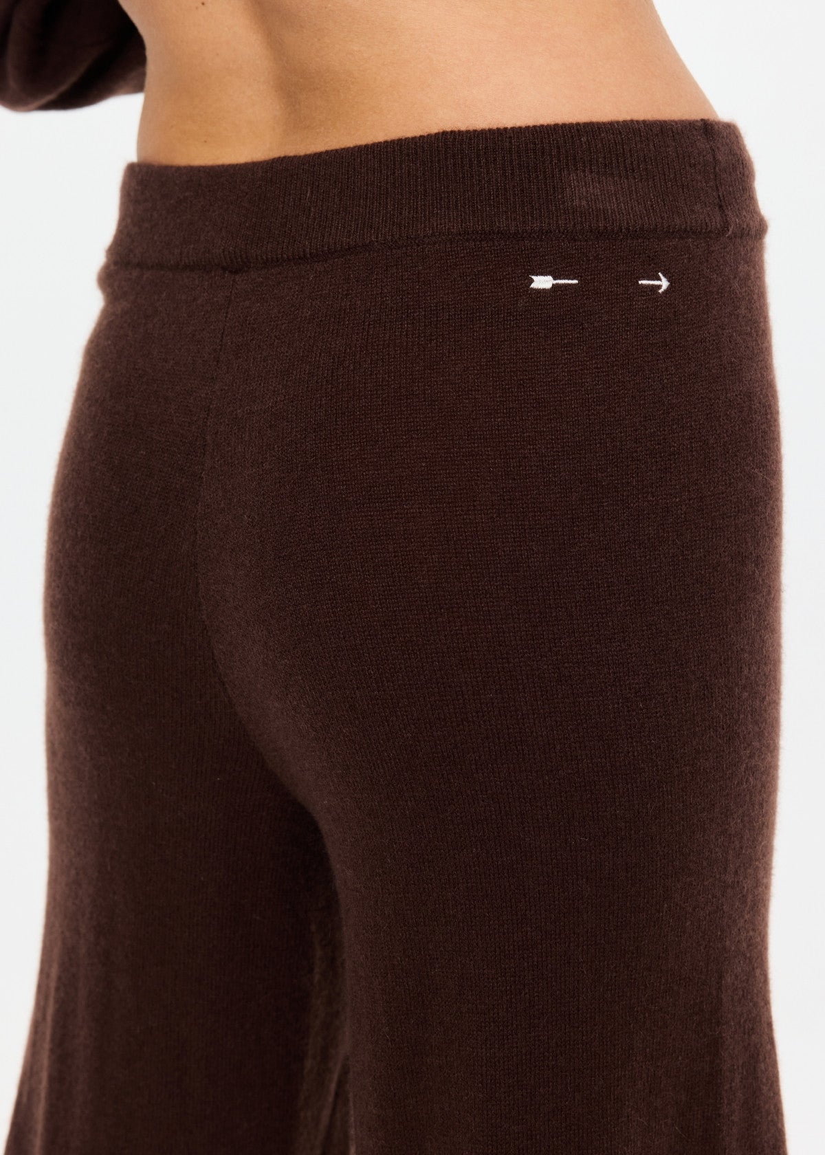 Coco Amelie Cashmere Knit Pant - Chocolate