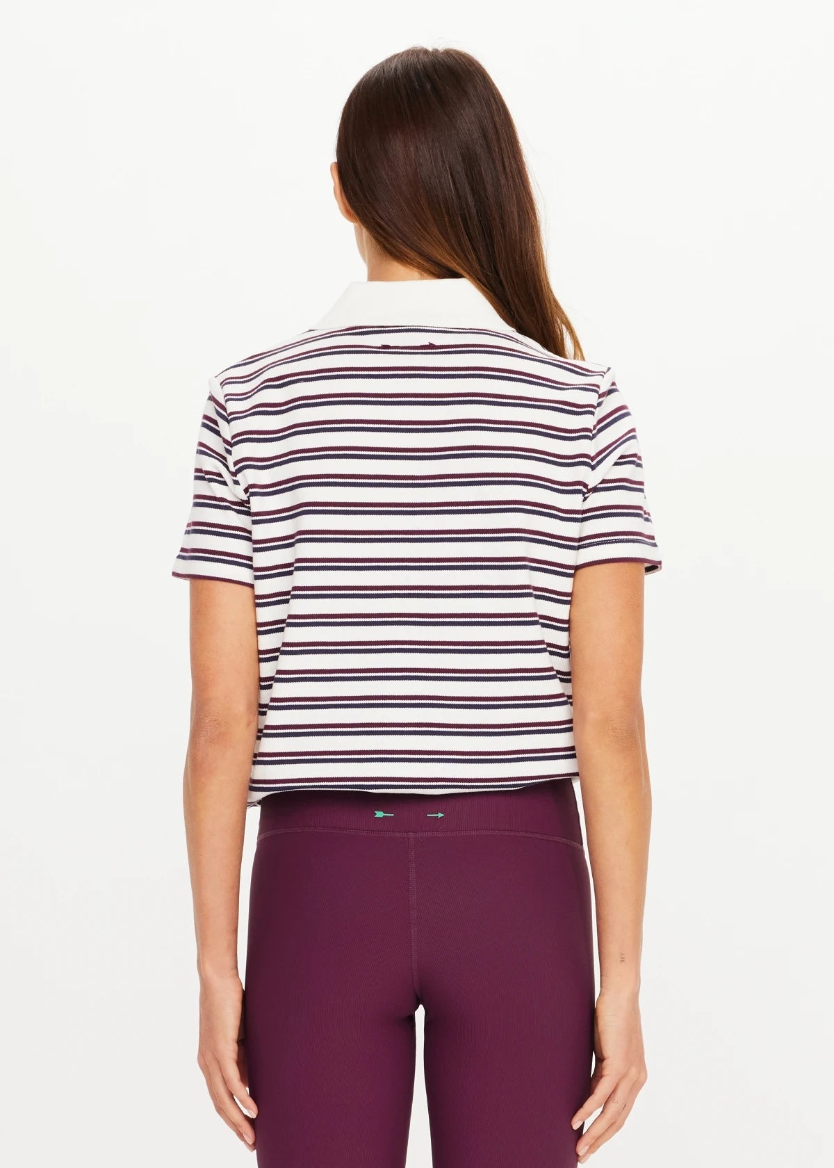 Sophie Crop Polo - Stripe