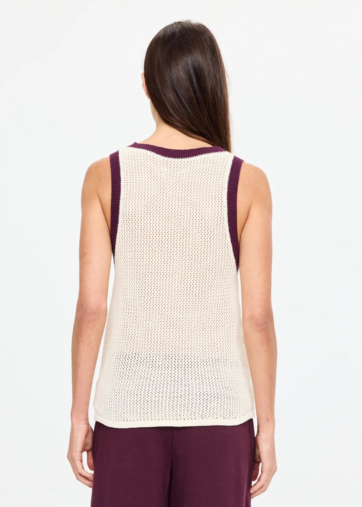 Fenway Wales Knit Tank - Cream