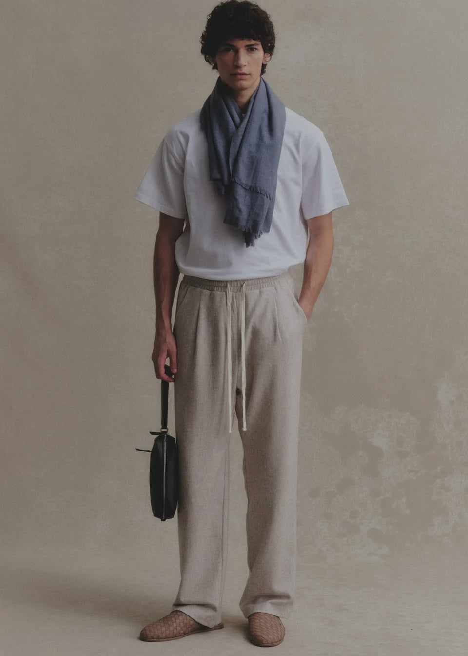 Wool Blend Track Pant