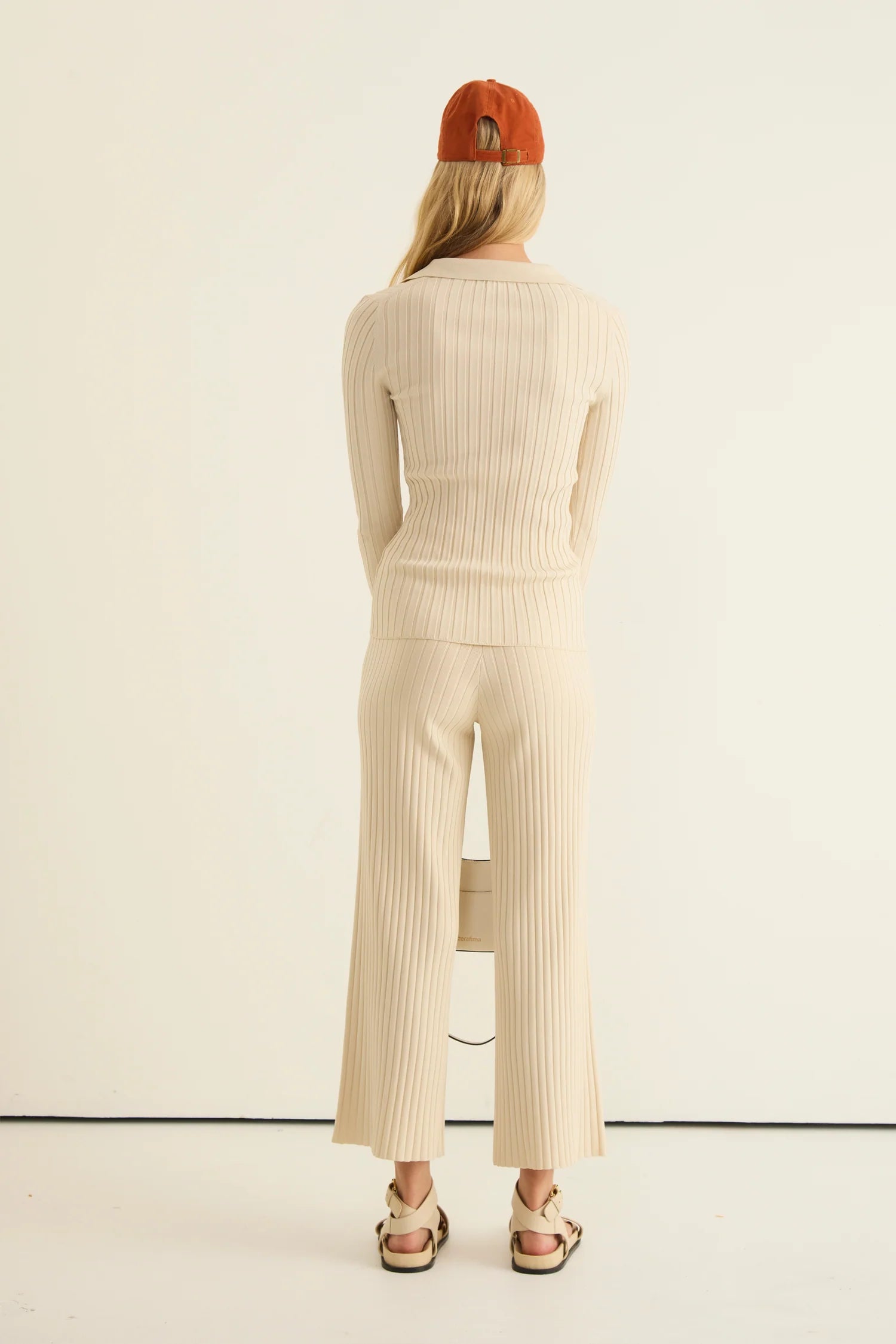 Grasslands Rib Cardi - Creme