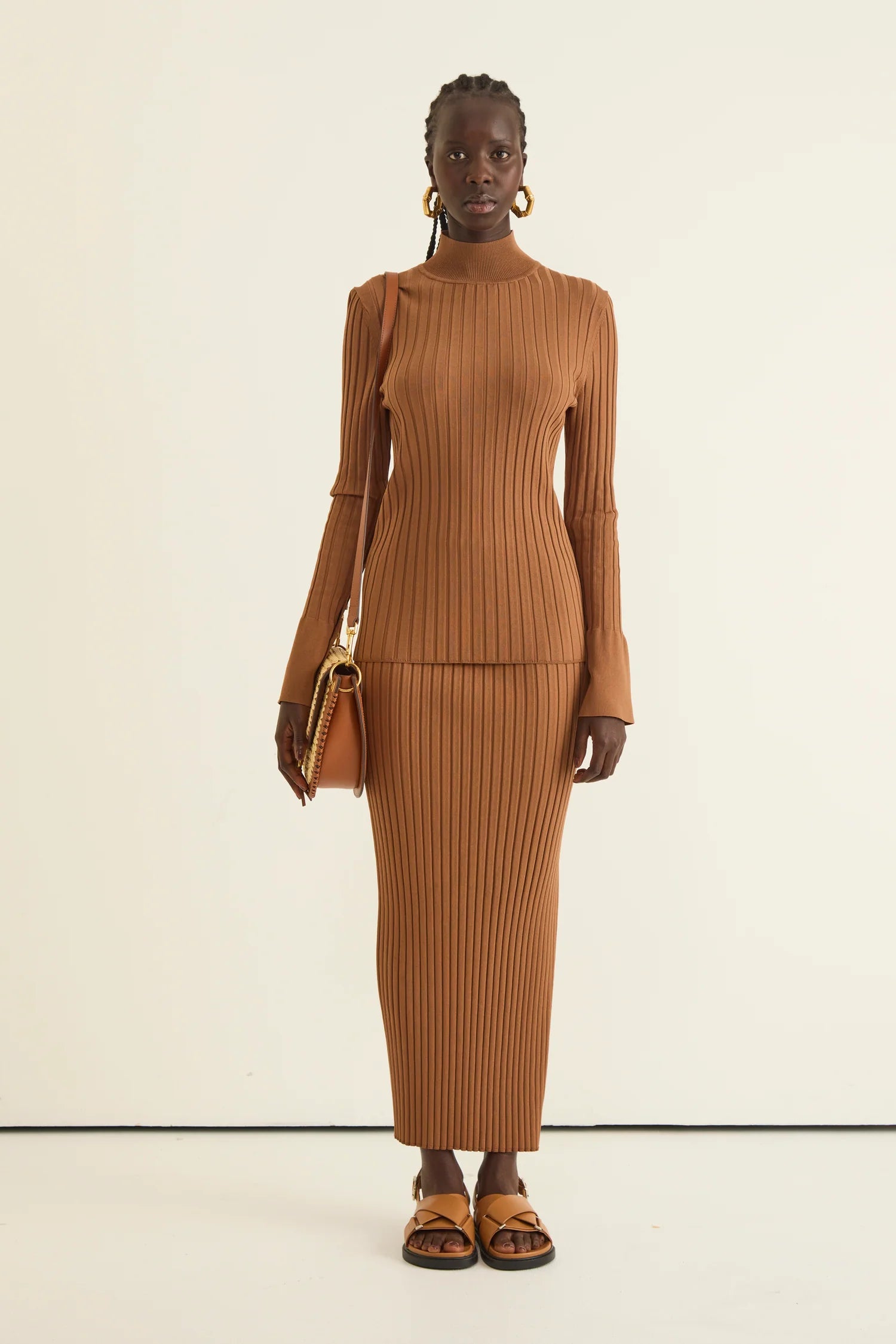 Grasslands Rib Skirt - Tobacco