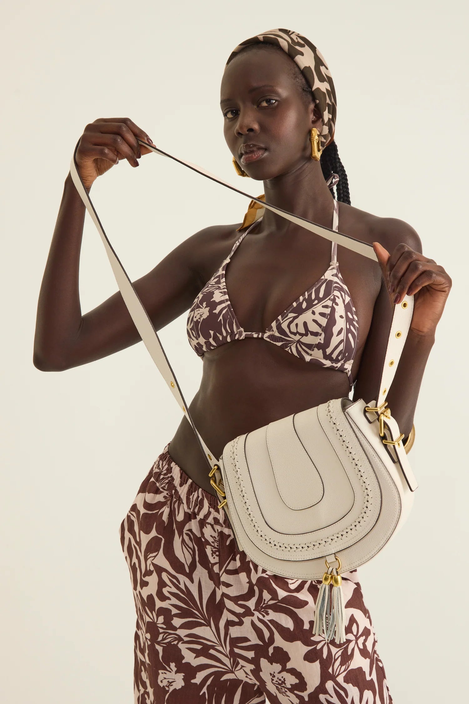 Freya Saddle bag - White