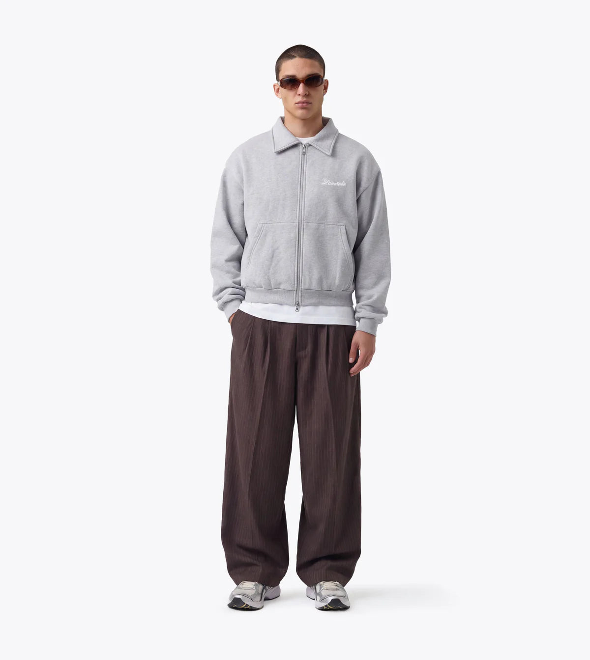 Fleece Bomber - Grey Marle