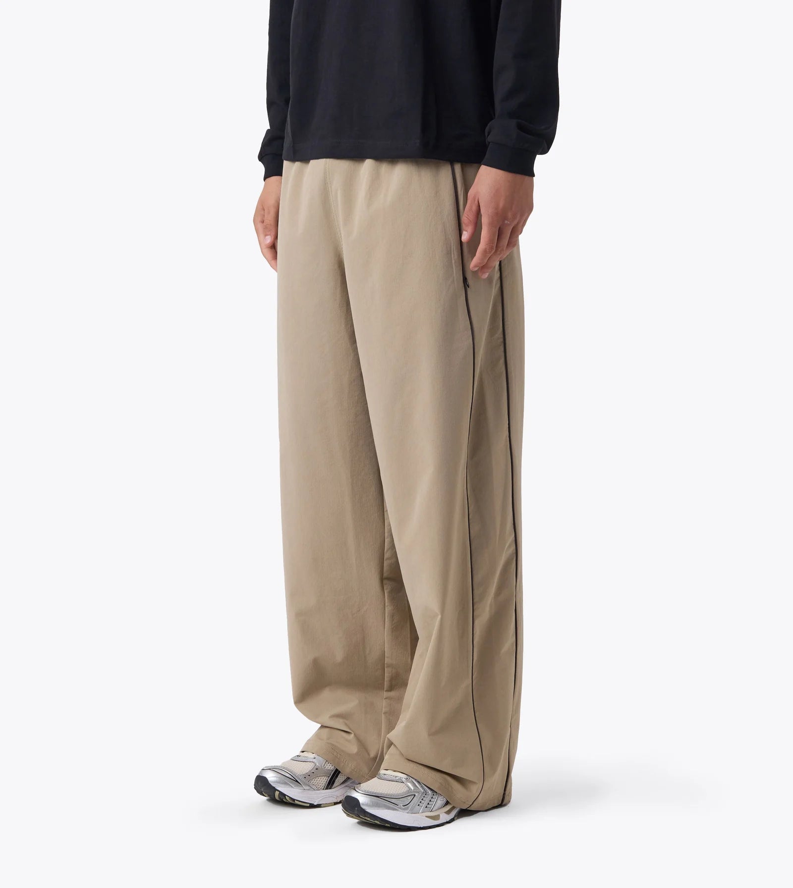 Piping Track Pant - Stone