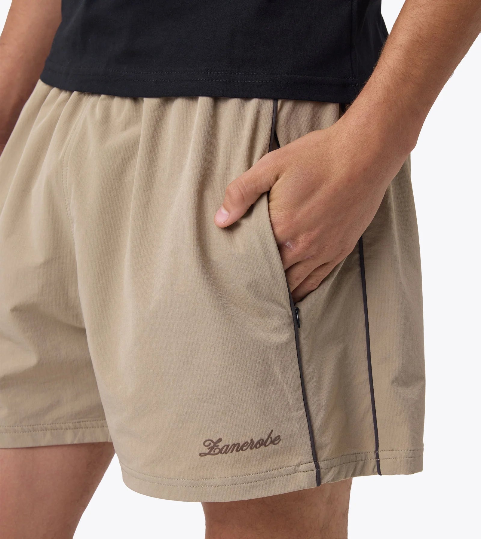 Piping Track Short - Stone