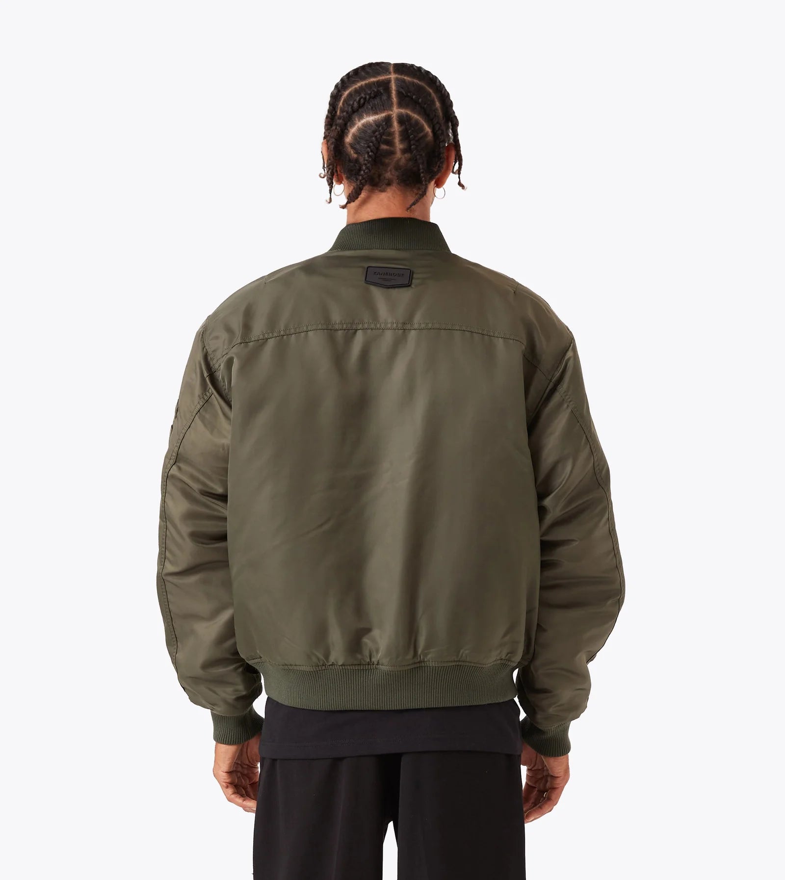 Sateen Bomber - Olive