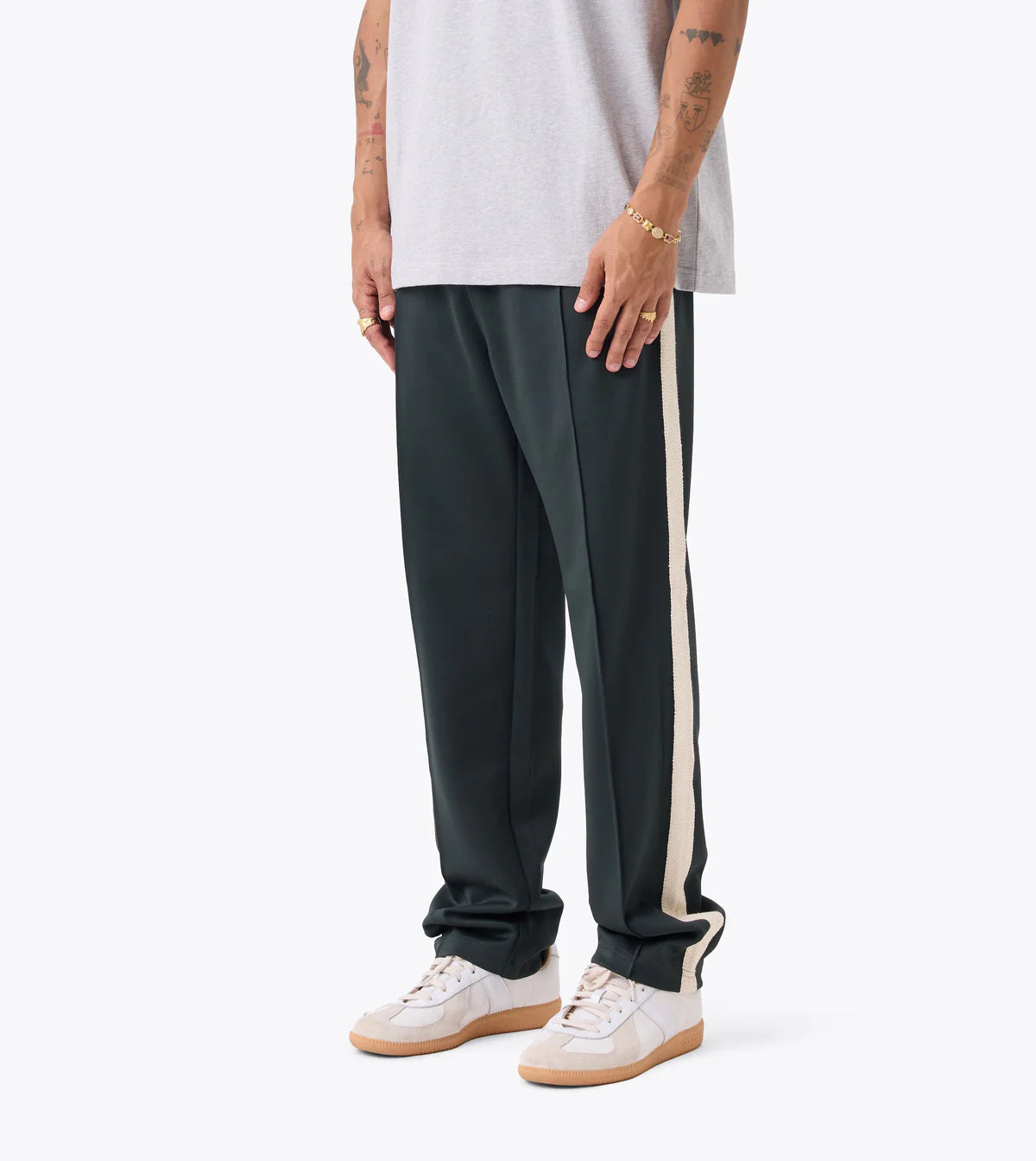 Stitched Football Trackpant - Forest