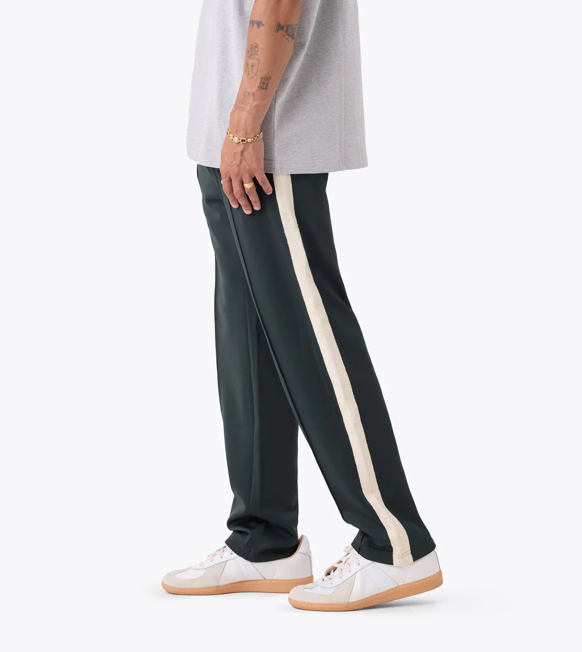 Stitched Football Trackpant - Forest
