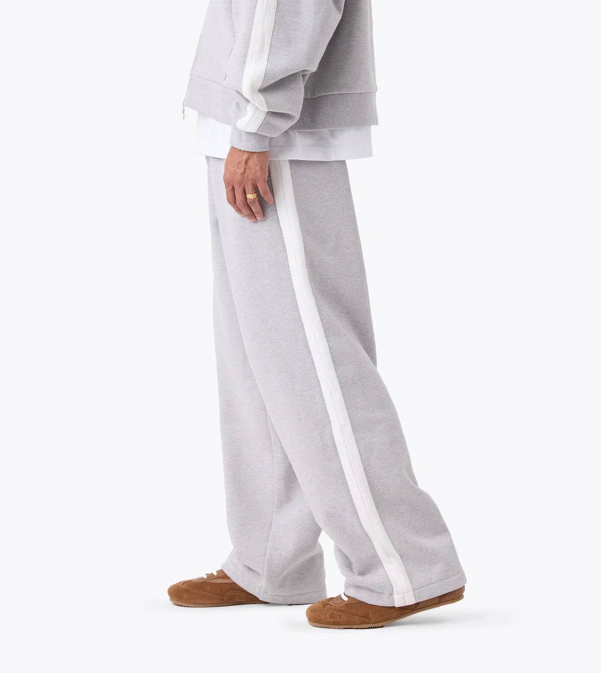 Stitch Fleece Mega Pant - Grey Marle