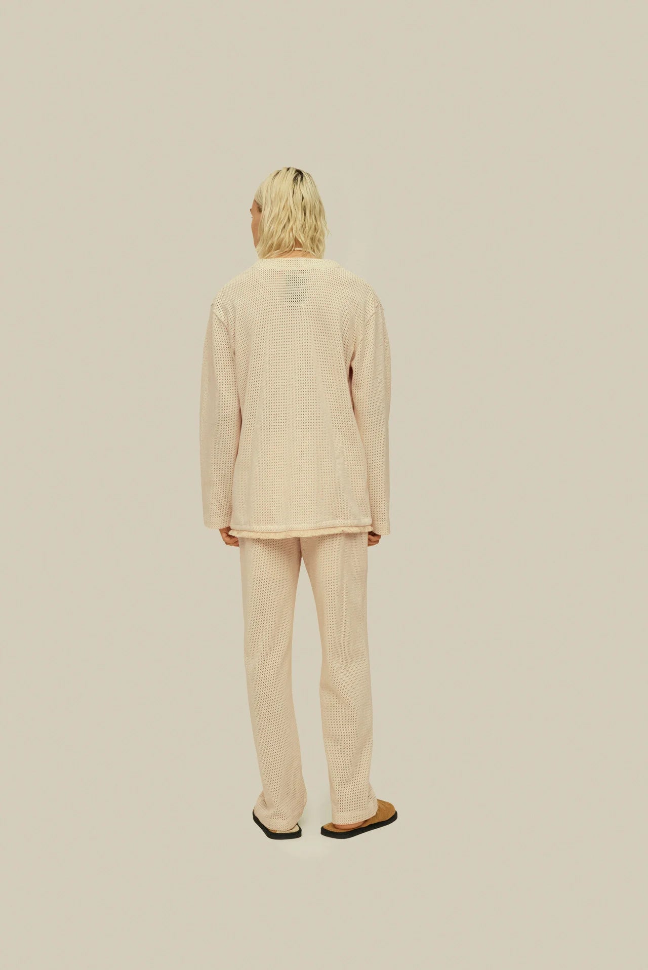 Net Cardigan - Ecru