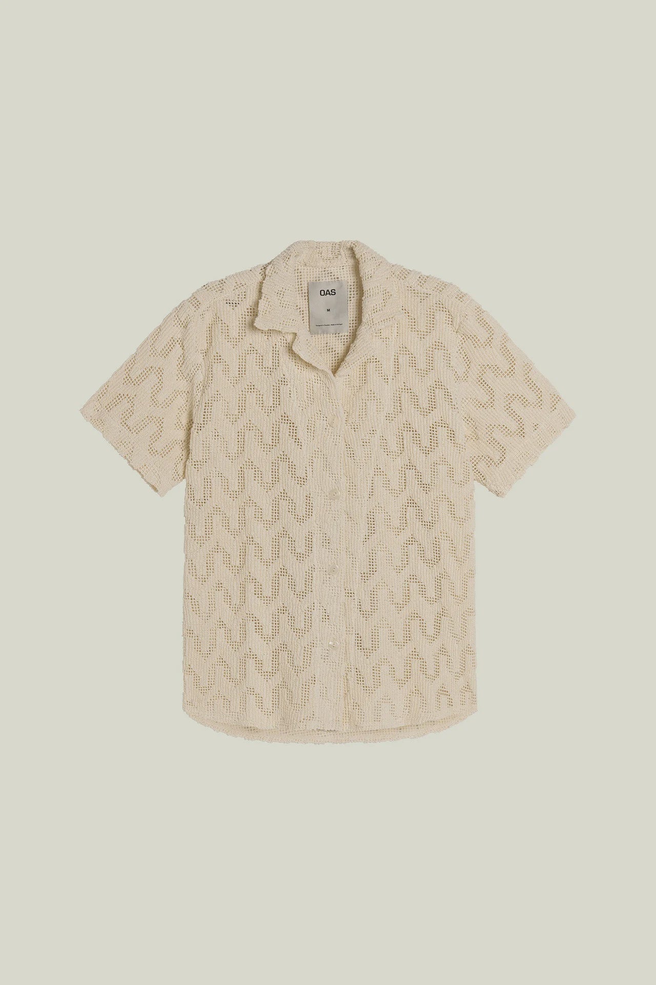 Cuba Crochet Shirt - Atlas Ecru