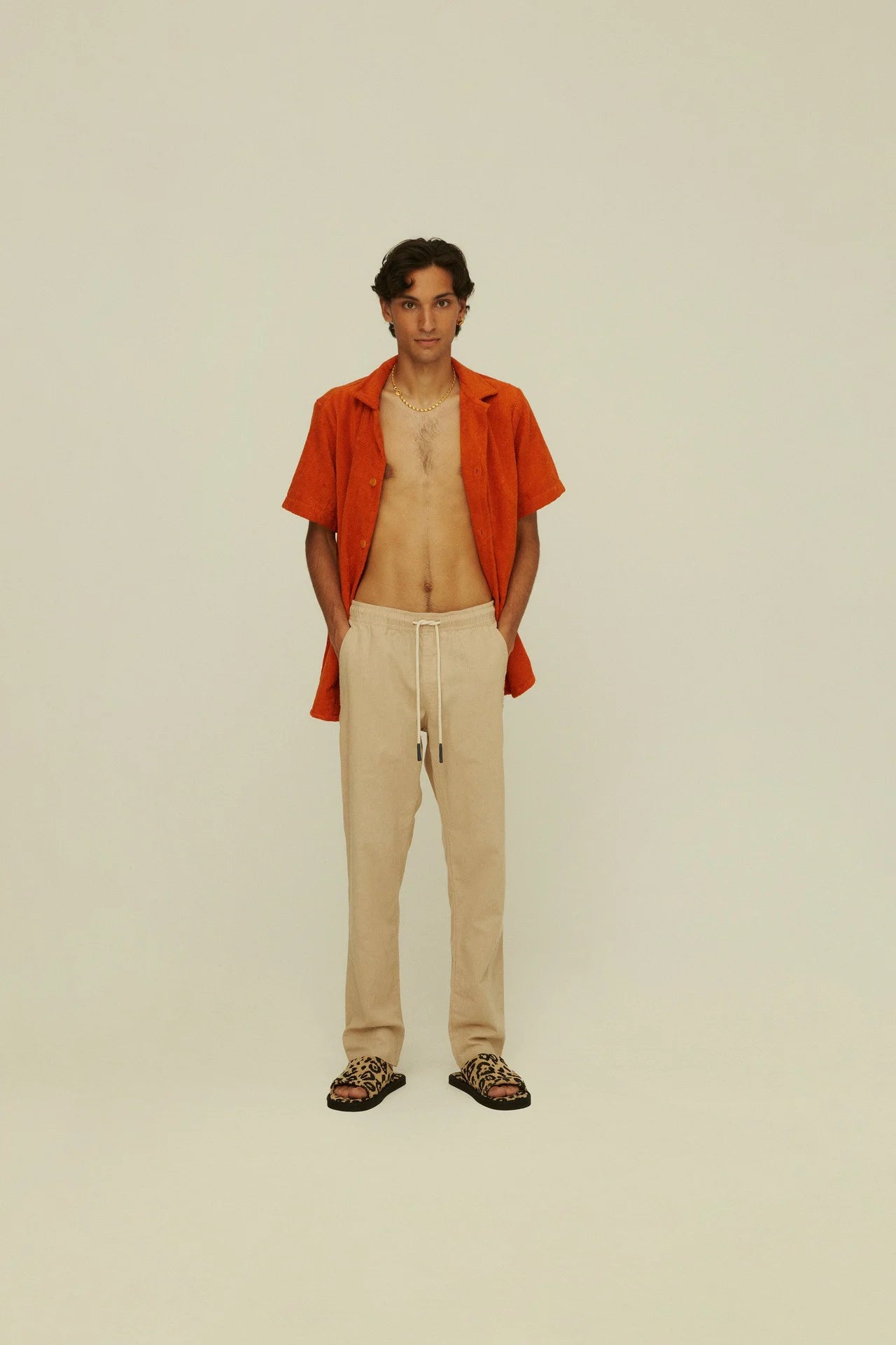 Linen pant - Beige