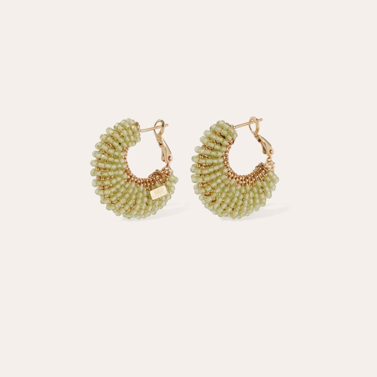 Izzia Hoop Earrings - Lime