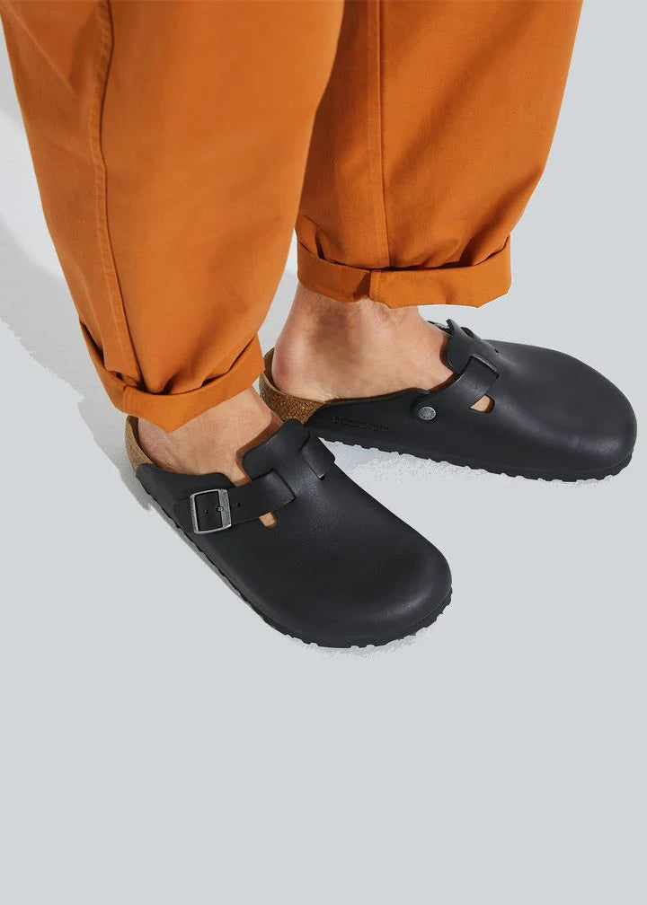 Boston Vintage Black Natural Leather - Regular