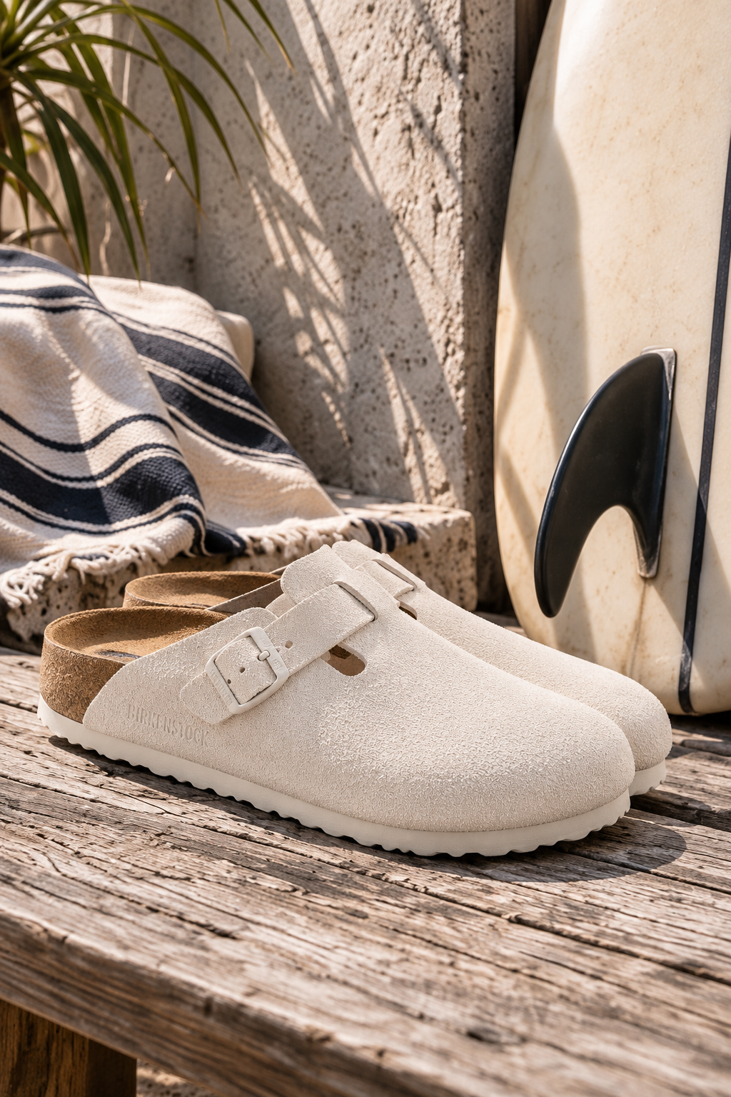 Boston SFB Suede Antique White - Regular
