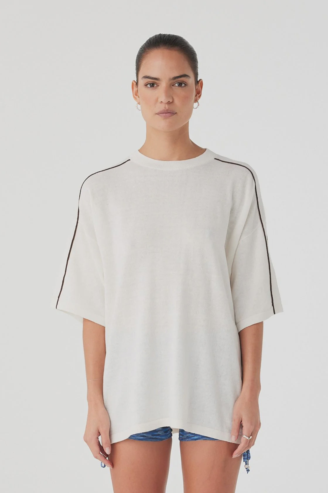 Pippa Oversized Tee - Cream