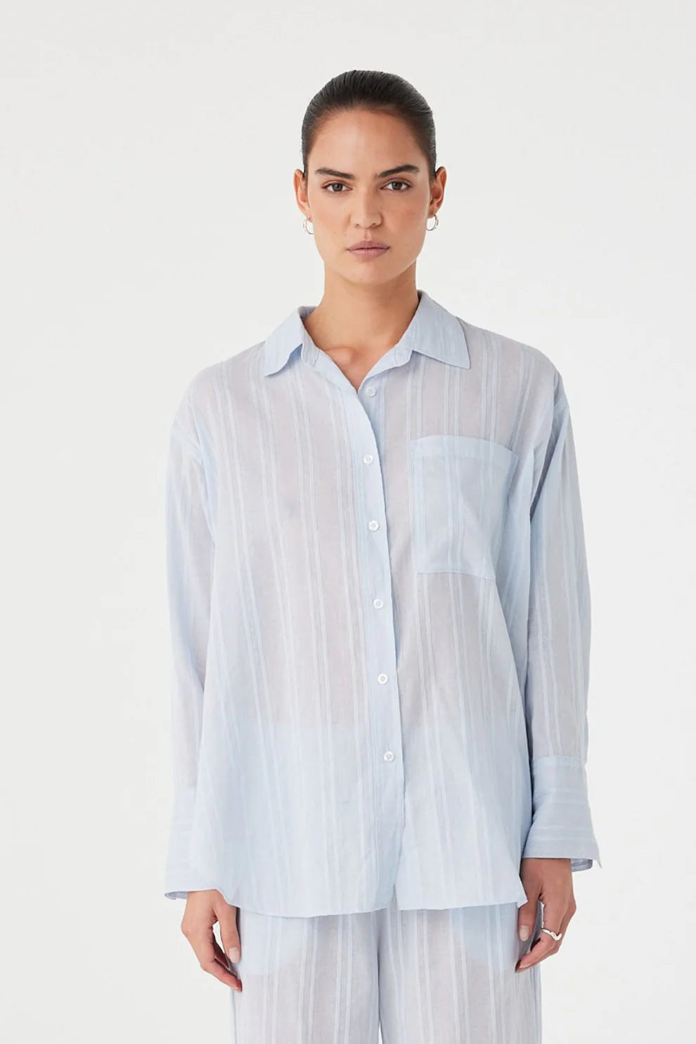 Priya Shirt - Powder Blue