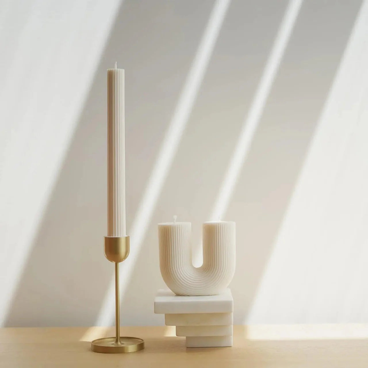 Curl Curl Candle White